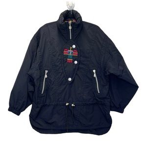 Vintage Kaelin Pullover Shell Women’s Large Embroidered Thunderbird 80s Ski Snow